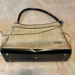 Beige suede look Beijo handbag